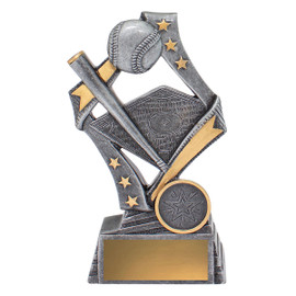 Baseball - Softball Flag Trophy Silver 155mm