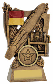 Surf Lifesaving Alpha Shield Trophy Gold 120mm