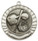 Baseball - Softball Eco Scroll Medal Silver 70mm Baseball - Softball Eco Scroll Medal Silver 70mm