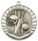 Cricket Eco Scroll Medal Silver 70mm