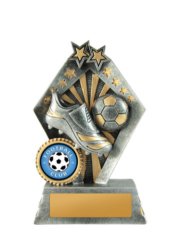Football Sunrise Trophy Silver-Gold 120mm