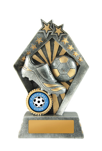 Football Sunrise Trophy Silver-Gold 140mm Football Sunrise Trophy Silver-Gold 140mm