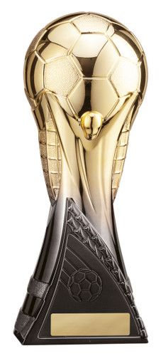 Football Qatar 22 Trophy Black-Gold 250mm