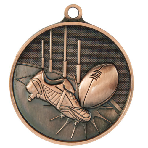 Aussie Rules Medal Bronze 70mmmm Aussie Rules Medal Bronze 70mmmm
