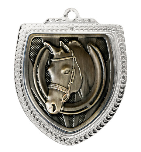Shield Medal - Horses 80mm Shield Medal - Horses 80mm