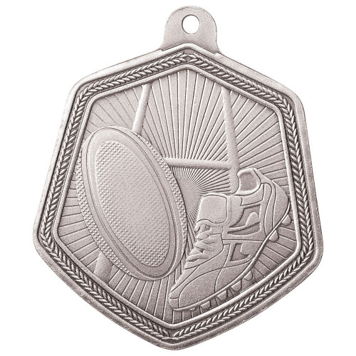 Rugby Falcon Medal Silver 67mm Rugby Falcon Medal Silver 67mm
