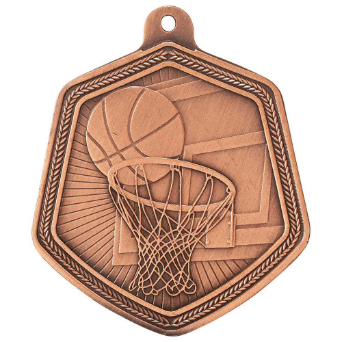 Basketball Falcon Medal Bronze 67mm Basketball Falcon Medal Bronze 67mm
