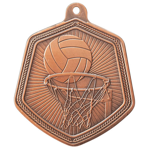 Netball Falcon Medal Bronze 67mm Netball Falcon Medal Bronze 67mm