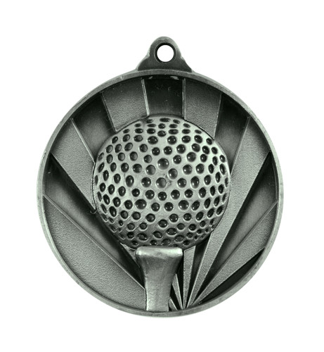 Golf Sunrise Medal Silver 50mm Golf Sunrise Medal Silver 50mm