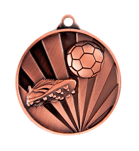 Football Sunrise Medal Bronze 50mm Football Sunrise Medal Bronze 50mm