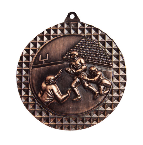 Gridiron Medal Bronze 70mm Gridiron Medal Bronze 70mm