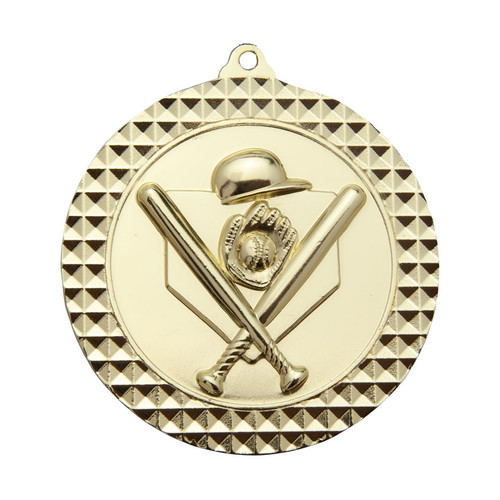 Baseball - Softball Medal Gold 70mm Baseball - Softball Medal Gold 70mm
