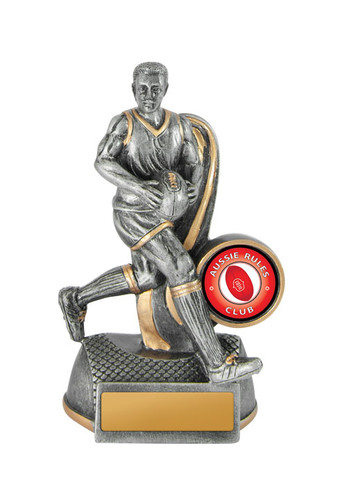 Aussie Rules Contender Trophy Silver-Gold 125mm Aussie Rules Contender Trophy Silver-Gold 125mm
