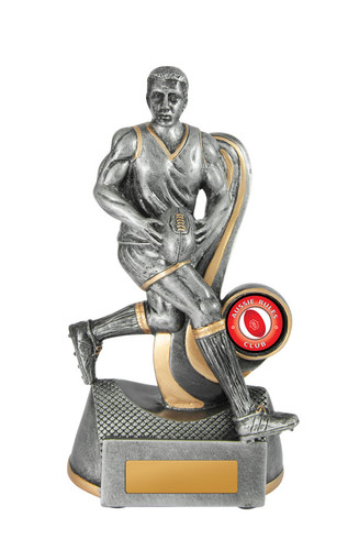 Aussie Rules Contender Trophy Silver-Gold 175mm Aussie Rules Contender Trophy Silver-Gold 175mm