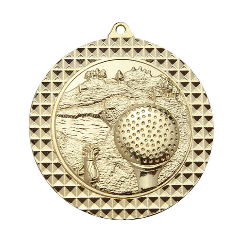 Golf Medal Gold 70mm Golf Medal Gold 70mm