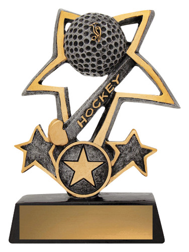 Hockey Tri Star Trophy 130mm Hockey Tri Star Trophy 130mm