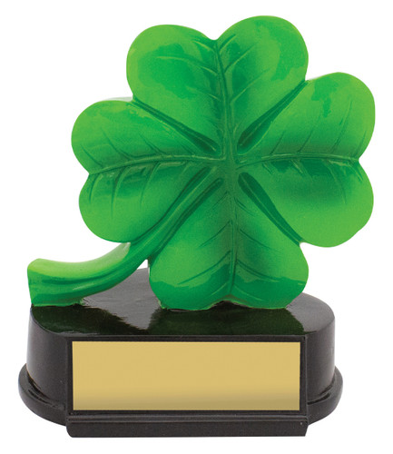 Novelty Four Leaf Clover Trophy Green 130mm Novelty Four Leaf Clover Trophy Green 130mm