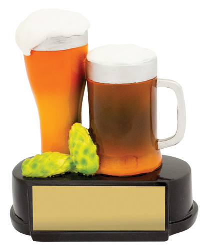 Novelty Beer & Hops Trophy 110mm Novelty Beer & Hops Trophy 110mm