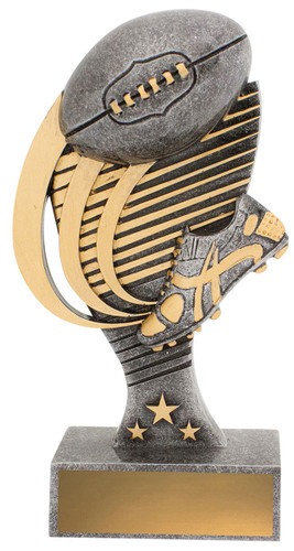 Aussie Rules Coda Trophy Silver 180mm Aussie Rules Coda Trophy Silver 180mm