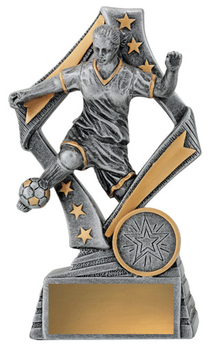 Football Flag Trophy Silver 155mm Football Flag Trophy Silver 155mm