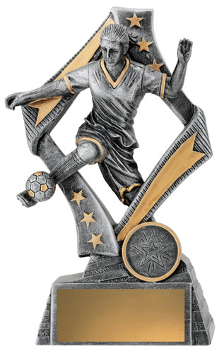 Football Flag Trophy Silver 175mm Football Flag Trophy Silver 175mm