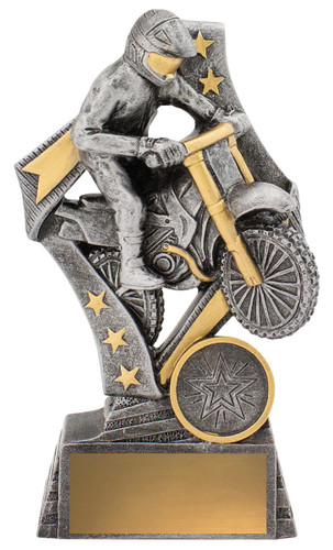 Motor Sport Flag Trophy Silver 155mm Motor Sport Flag Trophy Silver 155mm