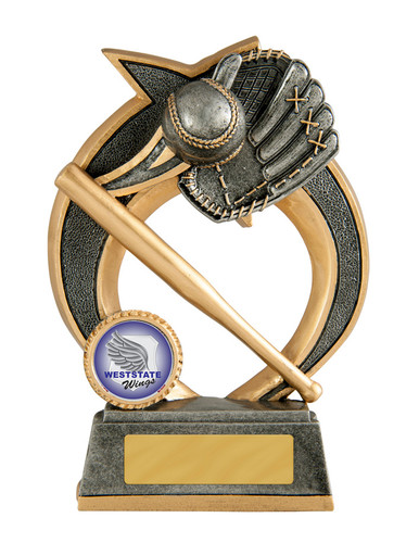 Baseball - Softball Swoosh Trophy 155mm Baseball - Softball Swoosh Trophy 155mm