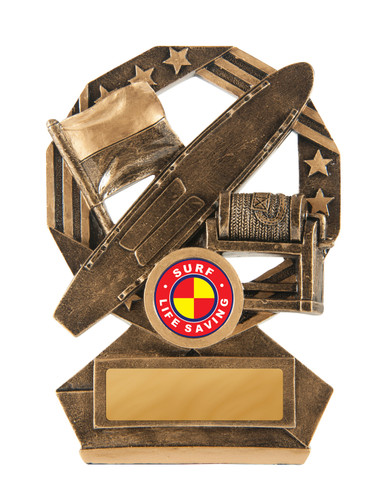 Surf Lifesaving Bronzed Aussie Trophy 135mm Surf Lifesaving Bronzed Aussie Trophy 135mm