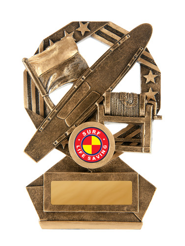 Surf Lifesaving Bronzed Aussie Trophy 155mm Surf Lifesaving Bronzed Aussie Trophy 155mm
