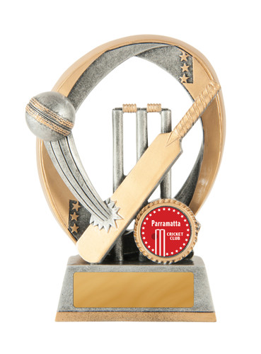 Cricket Eliptical Trophy 140mm Cricket Eliptical Trophy 140mm
