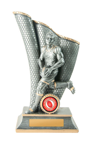 Aussie Rules Wave Trophy Silver-Gold 200mm Aussie Rules Wave Trophy Silver-Gold 200mm