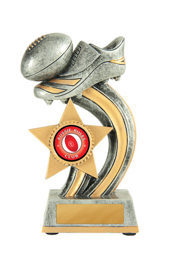 Aussie Rules Curve Ball Trophy 140mm Aussie Rules Curve Ball Trophy 140mm