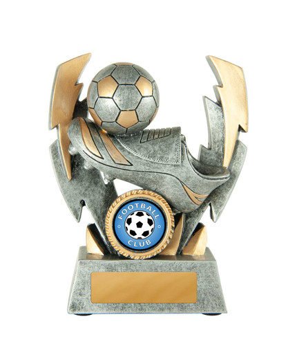 Football Double Lightning Strike Trophy 120mm Football Double Lightning Strike Trophy 120mm
