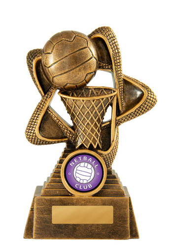 Netball Rising Star Trophy 140mm Netball Rising Star Trophy 140mm