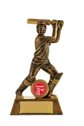 Cricket All Action Batsman M Trophy 185mm Cricket All Action Batsman M Trophy 185mm