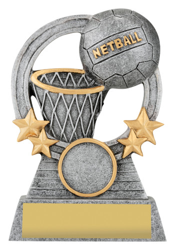 Netball Comet Trophy Silver 110mm