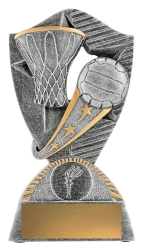 Netball Gambit Trophy Silver 155mm Netball Gambit Trophy Silver 155mm