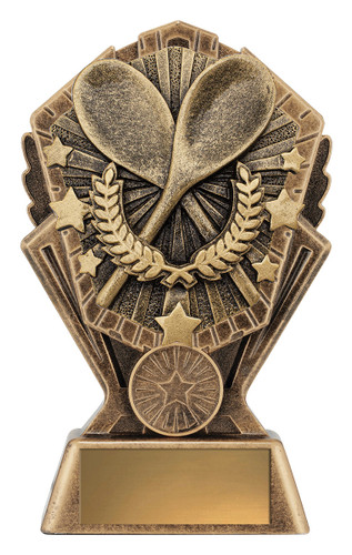 Novelty Cosmos Wooden Spoon Trophy Gold 150mm