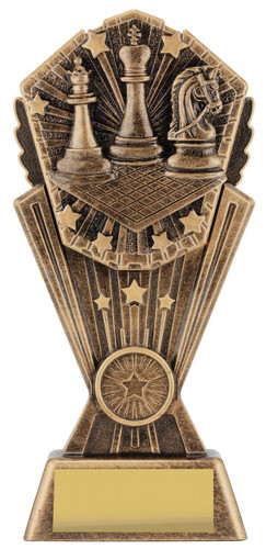 Chess Cosmos Trophy Gold 200mm