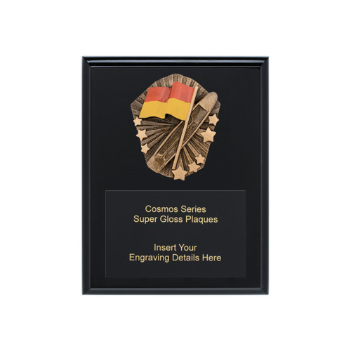 Surf Lifesaving Cosmos Plaque Black 225mm Surf Lifesaving Cosmos Plaque Black 225mm