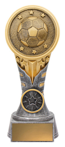 Football IKON Trophy Silver & Gold 175mm