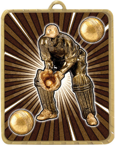 Cricket Lynx Medal Gold 63x75mm