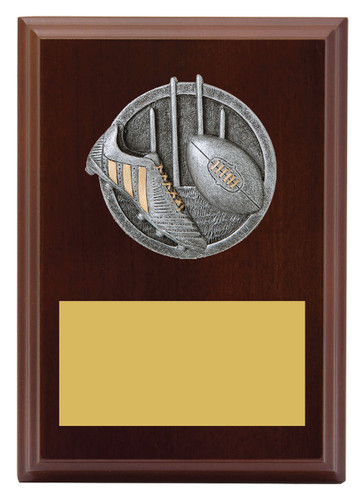 Aussie Rules Peak Plaque Walnut 150mm Aussie Rules Peak Plaque Walnut 150mm