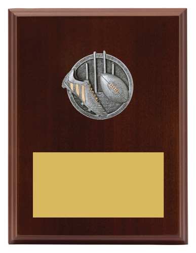 Aussie Rules Peak Plaque Walnut 200mm Aussie Rules Peak Plaque Walnut 200mm
