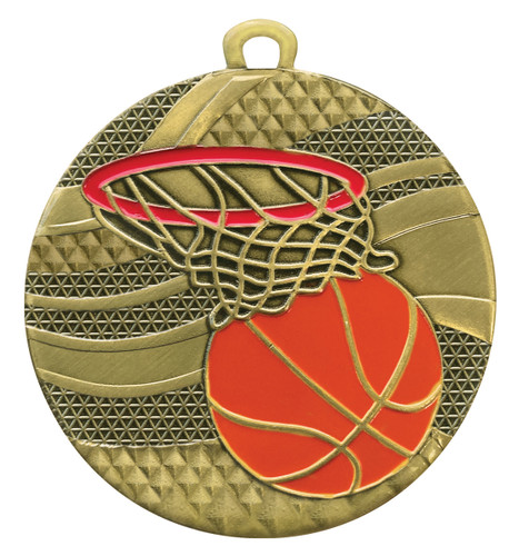 Mosaic Basketball Medal Gold Mosaic Basketball Medal Gold