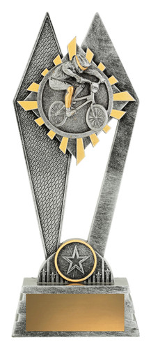 Cycling Peak Trophy Silver 225mm Cycling Peak Trophy Silver 225mm