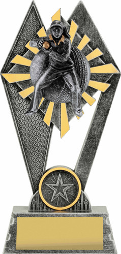 Cricket Peak Trophy Silver 180mm Cricket Peak Trophy Silver 180mm