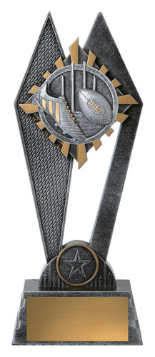 Aussie Rules Peak Trophy Silver 225mm Aussie Rules Peak Trophy Silver 225mm
