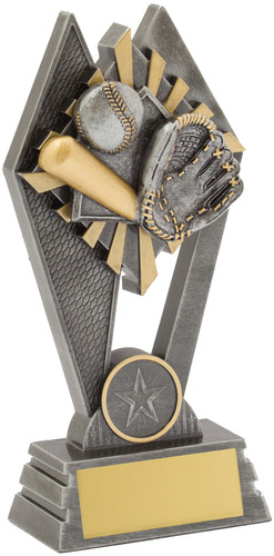 Baseball - Softball Peak Trophy Silver 180mm Baseball - Softball Peak Trophy Silver 180mm