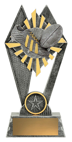 Rugby Peak Trophy Silver 180mm Rugby Peak Trophy Silver 180mm